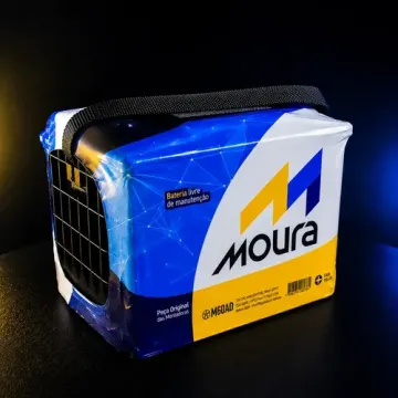 Bateria automotiva Moura M60AD com capacidade de 60 Ah