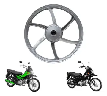 Roda dianteira de liga leve aro 17 prata anunciada para Pop 110i